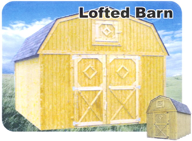 Barn Storage Shed with Loft